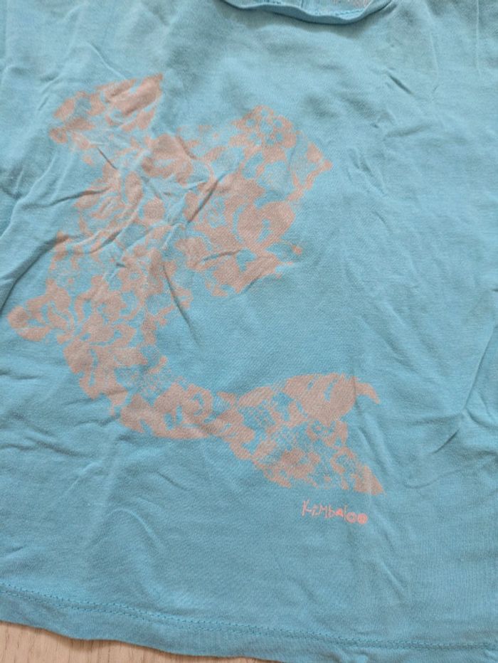 Tee-shirt bleu kimbaloo 3 ans - photo numéro 2