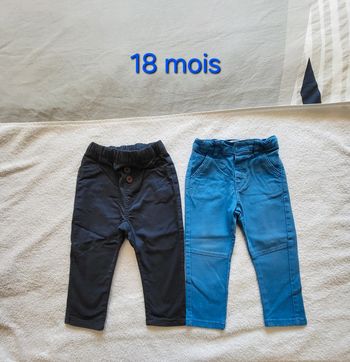 Pantalon en toile 18 mois 7e les 2
