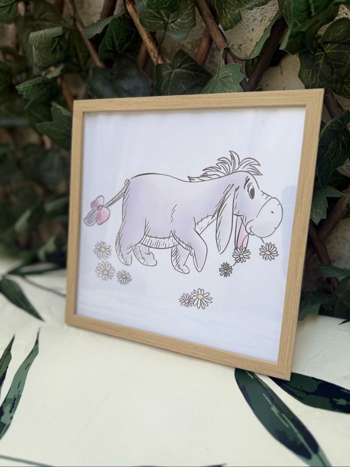 Lot de 3 cadres Winnie l’ourson peinture sur toile  – Déco chambre bébé/enfant - photo numéro 2