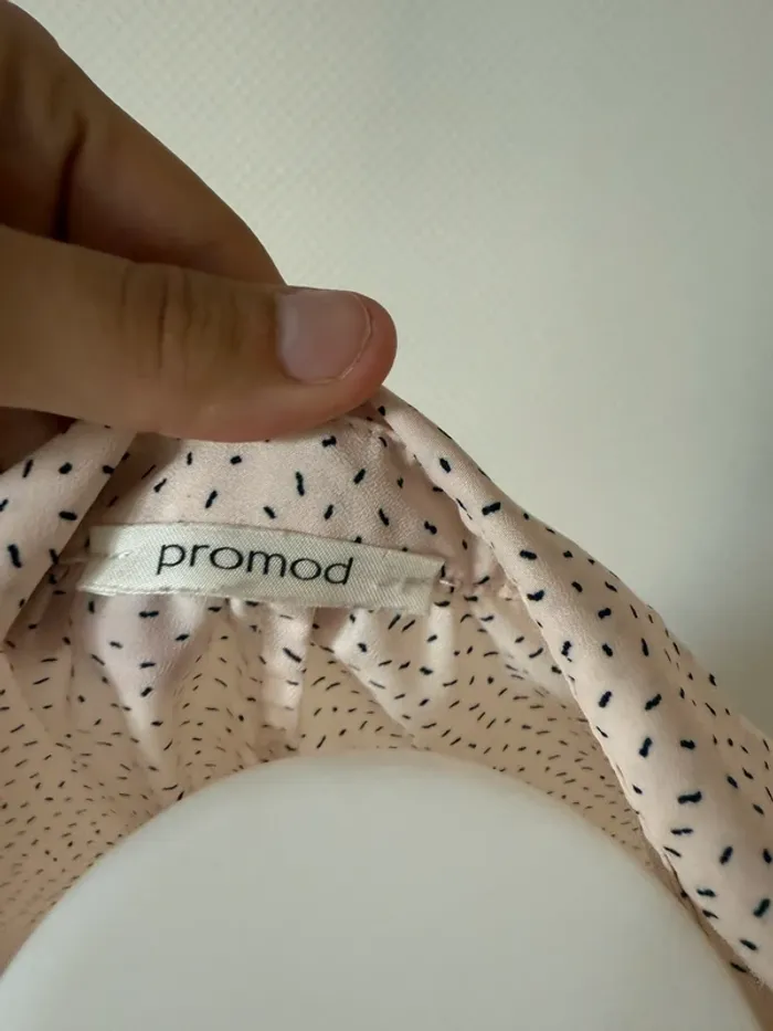 Blouse rose pale en très bon état taille 38-40 promod - photo numéro 6