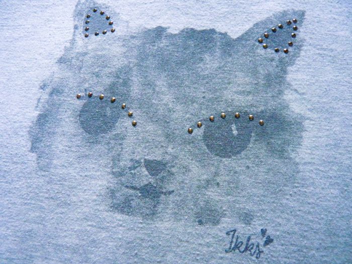 T-shirt Fille IKKS 12 ans collection Chat gris TBE Manches Longues - photo numéro 4