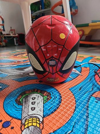 Lecteur cd tête spiderman