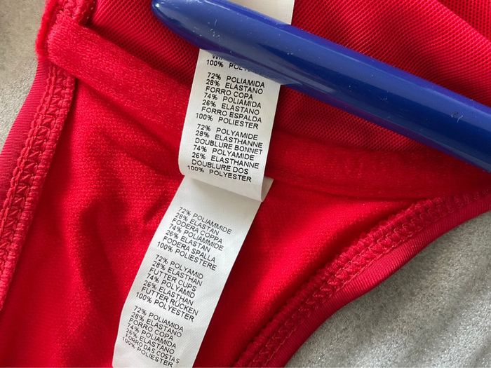 Haut maillot rouge Bestform neuf - photo numéro 8