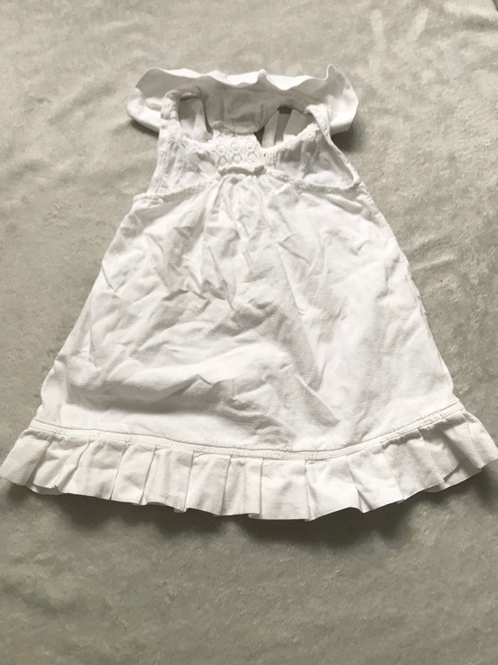 Robe blanche 3mois (la cotonnière) - photo numéro 2