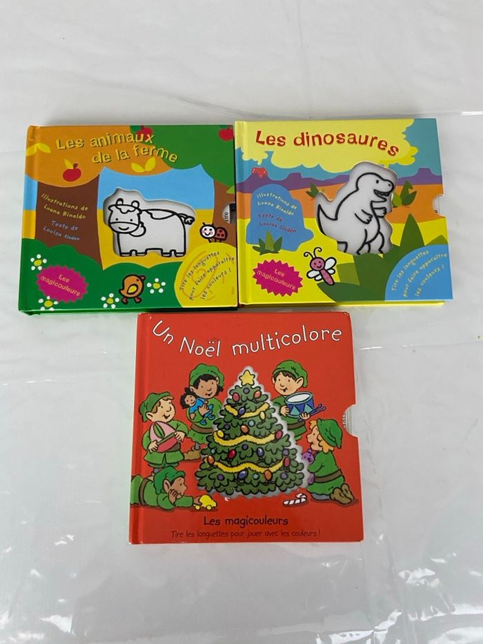 Lot de 3 livres interactifs “Les Magicolouleurs