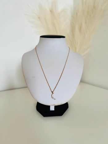 Collier doré lune
