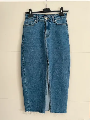 Jupe denim longue