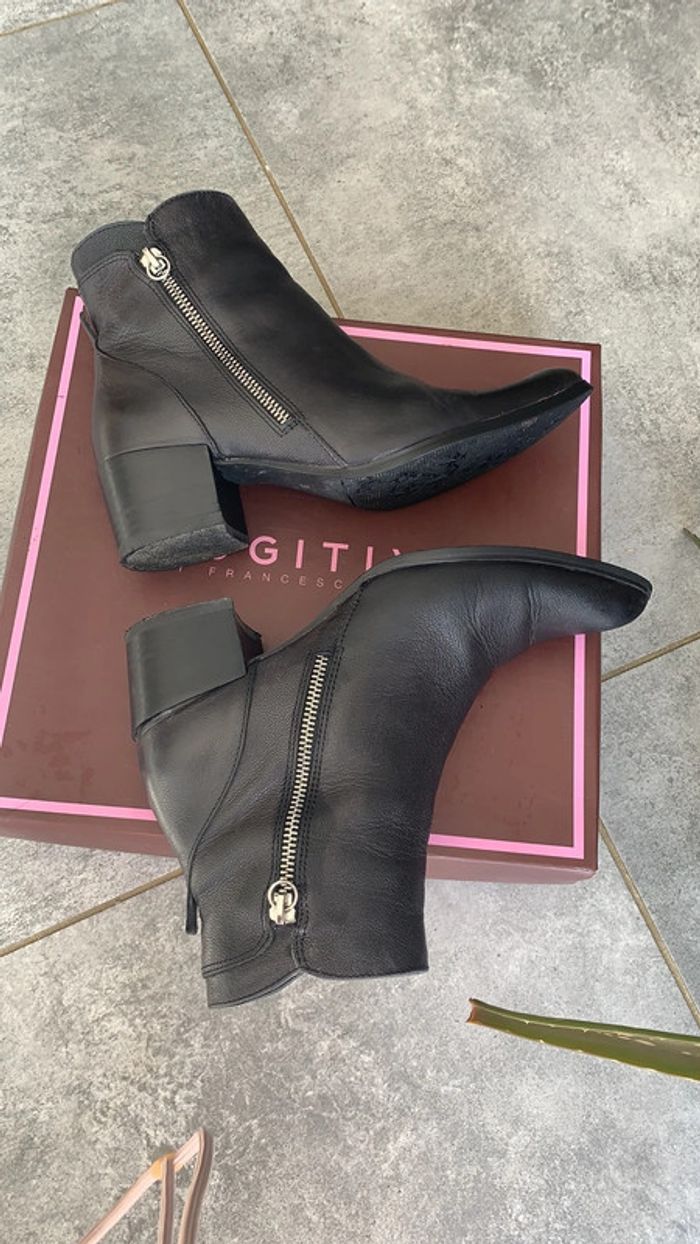 Bottine Fugitive noire cuir - photo numéro 4
