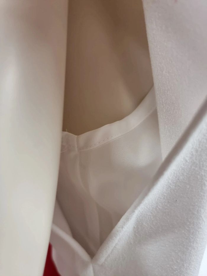 Tussah robe midi blanche Dina * taille 38 * Neuve - photo numéro 7