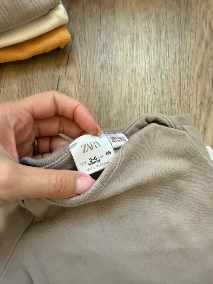 Lot de 11 bodys bébé longues manches en taille 3/6 mois ,68 cm Zara, H&M et petit béguin - photo numéro 3