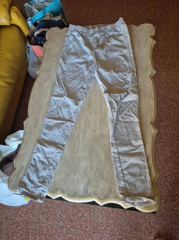 Pantalon uni façon jean