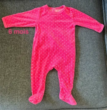 Pyjama velours 6 mois