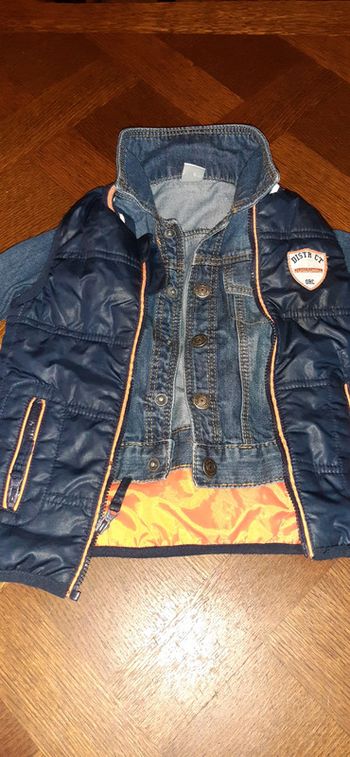 Ensemble veste en jeans et manteau sans manche tex et orchestra