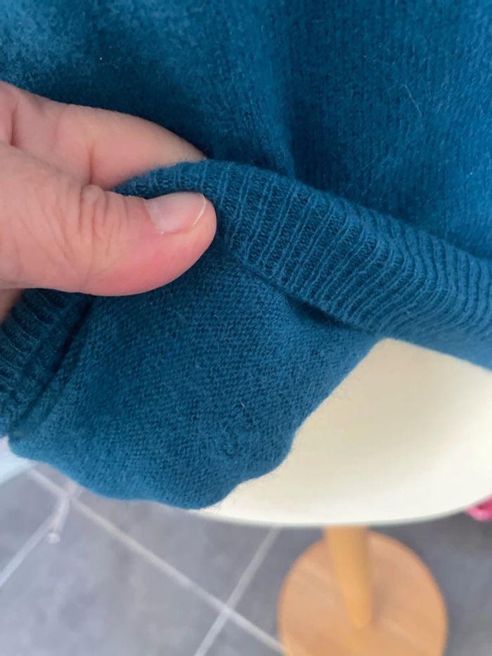 Pull en cachemire bleu - photo numéro 7