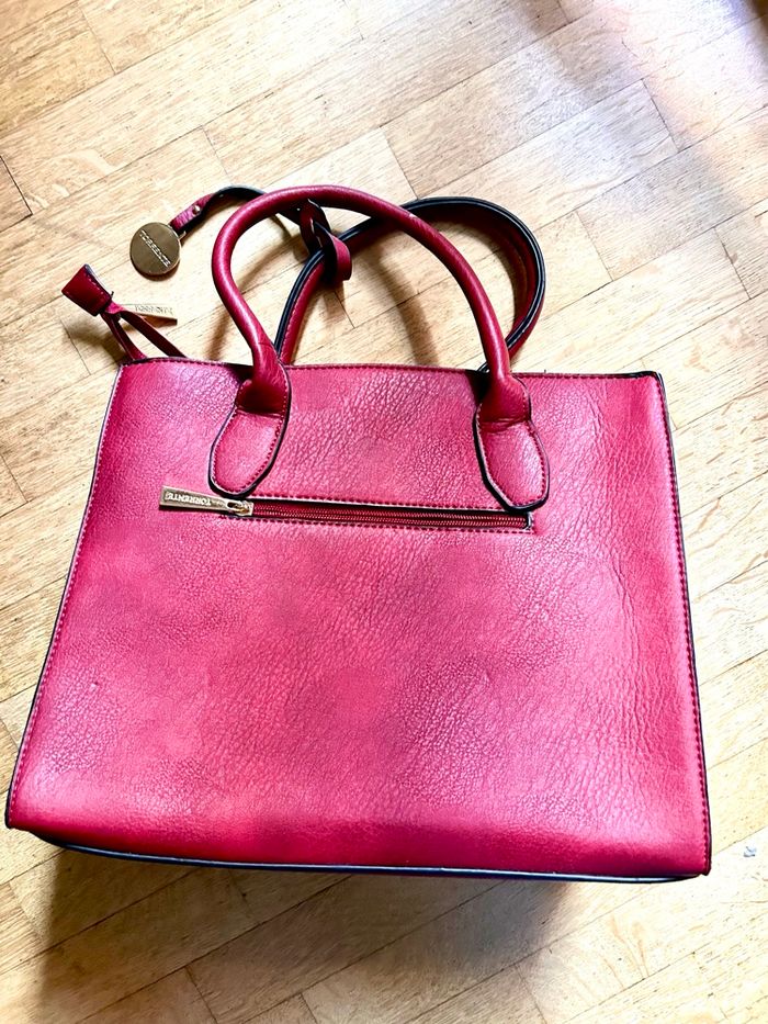 👜 Sac à main Torrente rouge en similicuir - photo numéro 6