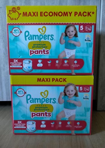 Lot couches pampers premium pants taille 5