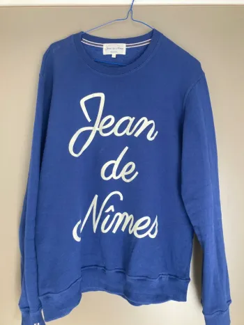 Sweat-shirt homme bleu imprimé Kaporal taille L