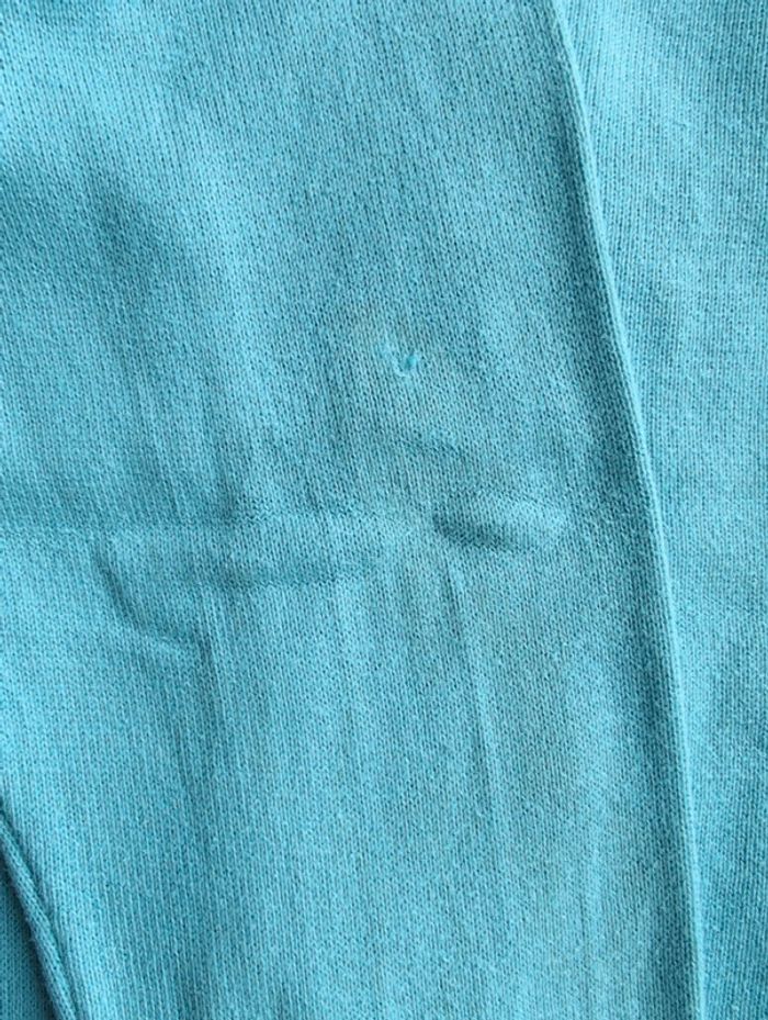 Pull col v turquoise - photo numéro 10