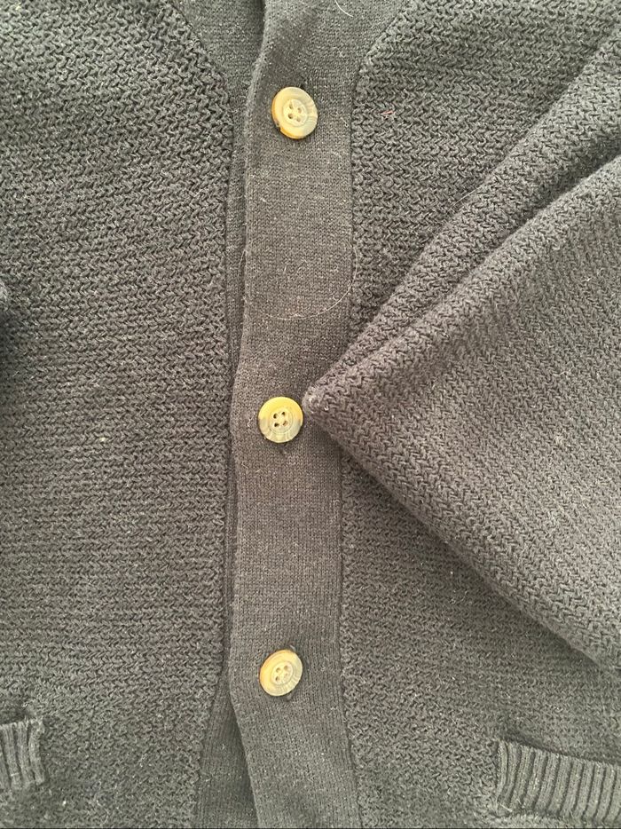 Gilet cardigan noir Monoprix Homme taille M - photo numéro 2