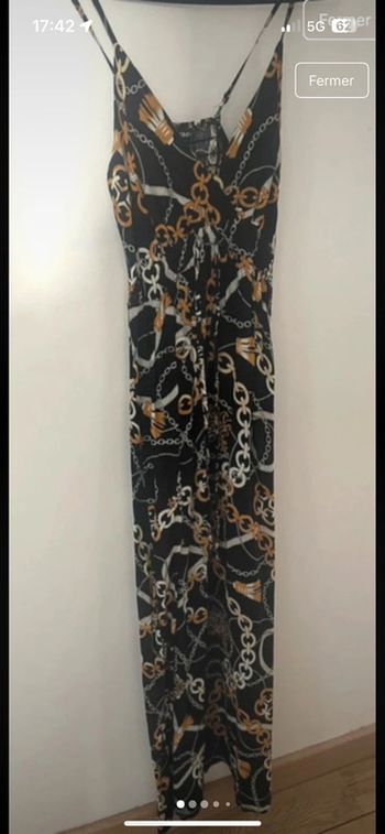 Robe longue très féminine bretelles réglables taille M/L