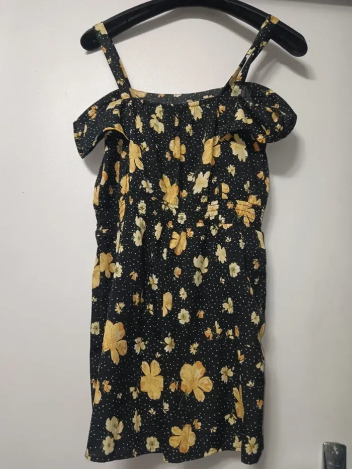 Combi-short été fille à fleurs Primark Taille 12-13 ans - photo numéro 4