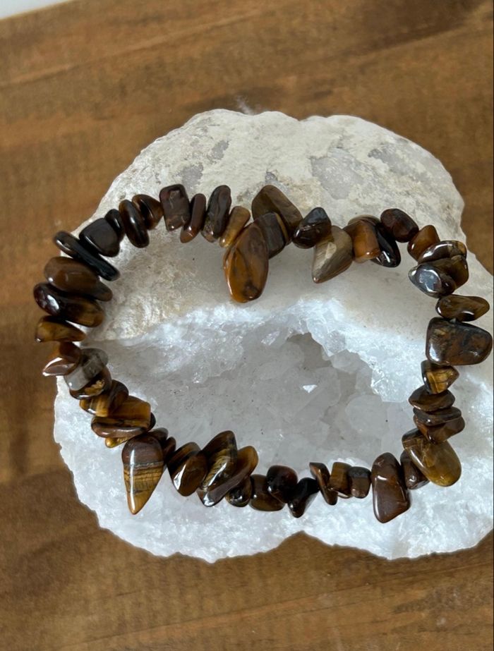 Bracelet en pierre œil de tigre - Bijou chic pour la confiance et la protection