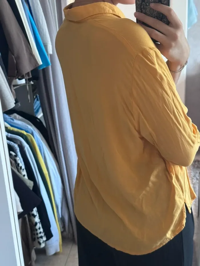 Chemise jaune moutarde H&M Divided - photo numéro 2