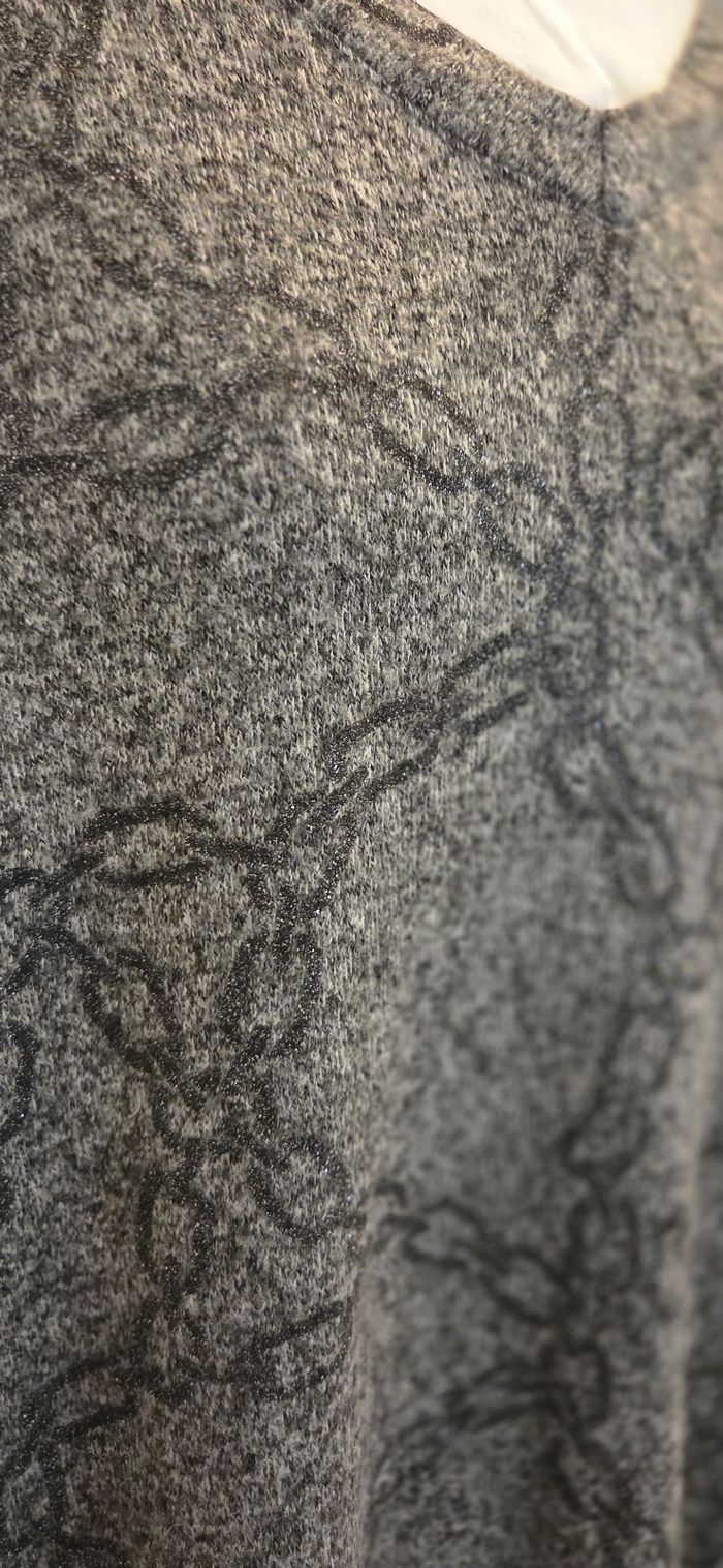 Tunique grise effet pull col chemise 🤍 chic & confortable – excellent état - photo numéro 9