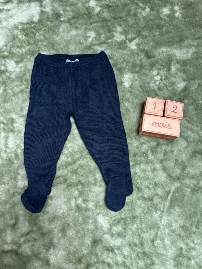 Pantalon à pieds style laine