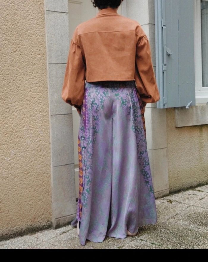Superbe pantalon indien soie - photo numéro 2