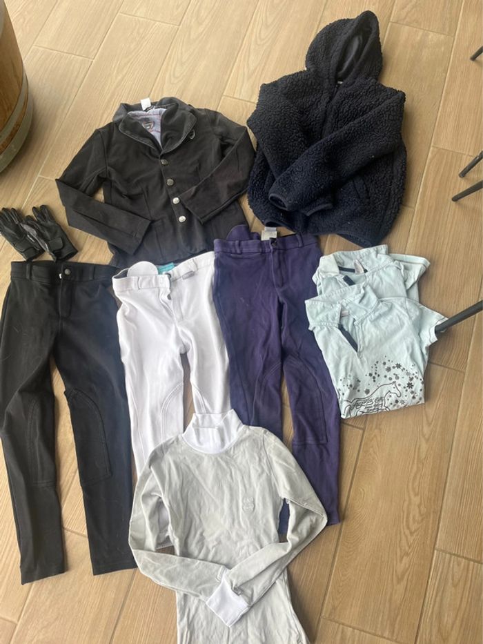 Lot vêtements équitation 10 ans