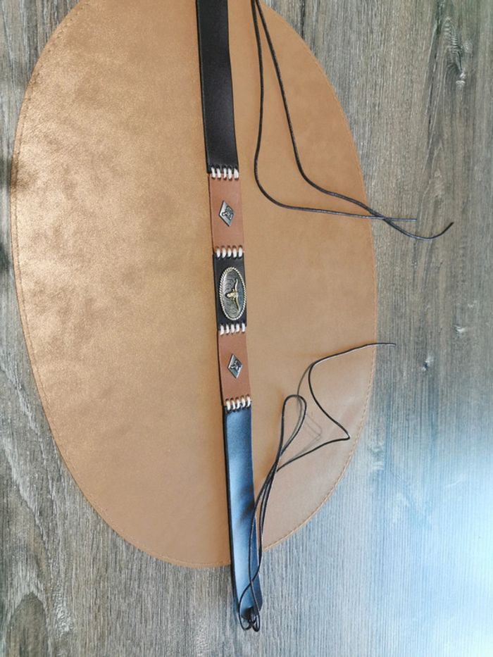 Bandeau de chapeau cowboy country taureau