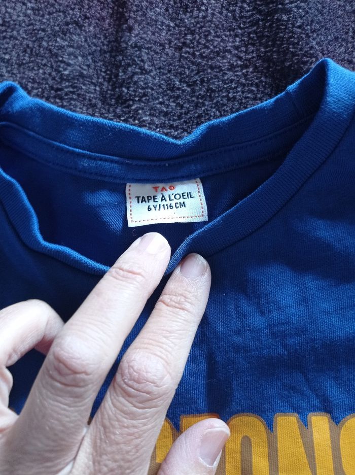 Tricot bleu tape a l oeil 6ans - photo numéro 2