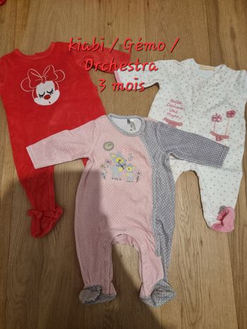 Lot de pyjama 3 mois
