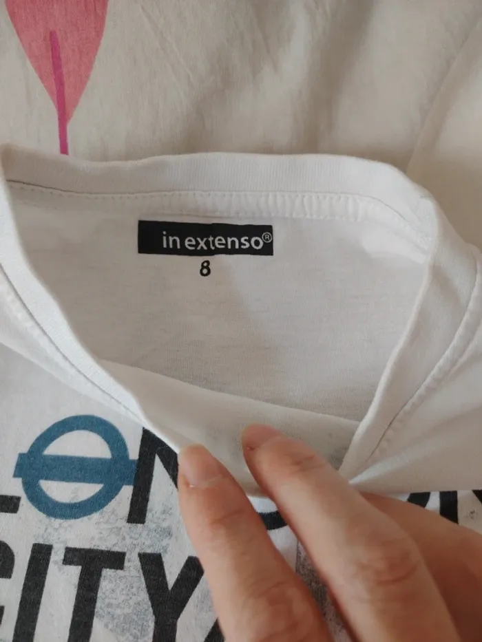 T shirt manches courtes In Extenso 8 ans - photo numéro 3