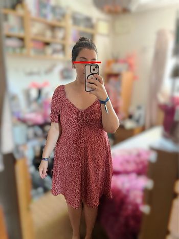Robe fleuries manches courtes bouffantes Shein