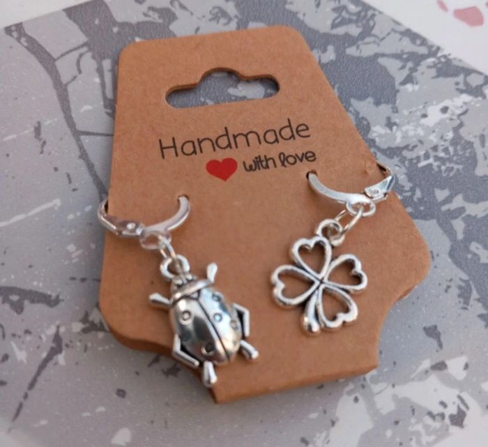 Boucles d'oreilles portes bonheur