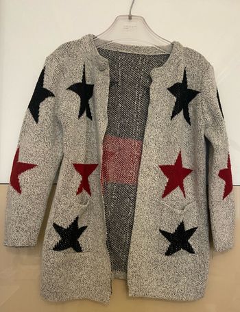 Gilet gris étoiles TU