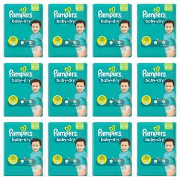 Lot de 264  Couches Pampers Baby Dry 13-18KG Taille 6 Neuf
