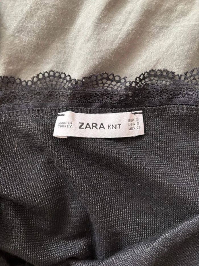 Débardeur noir, Zara avec dentelle - photo numéro 4