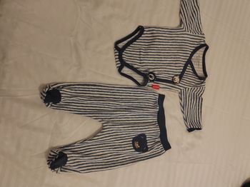 Pyjama ourson a rayure