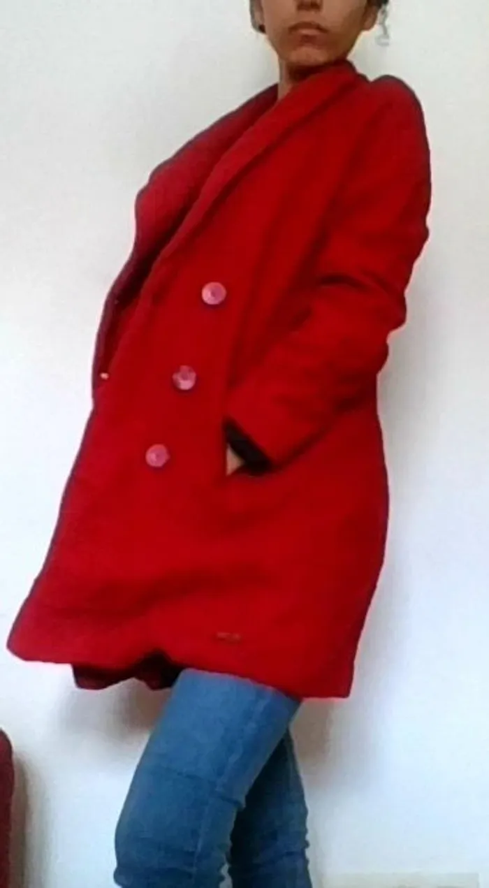 Veste Desigual rouge rosé - photo numéro 3