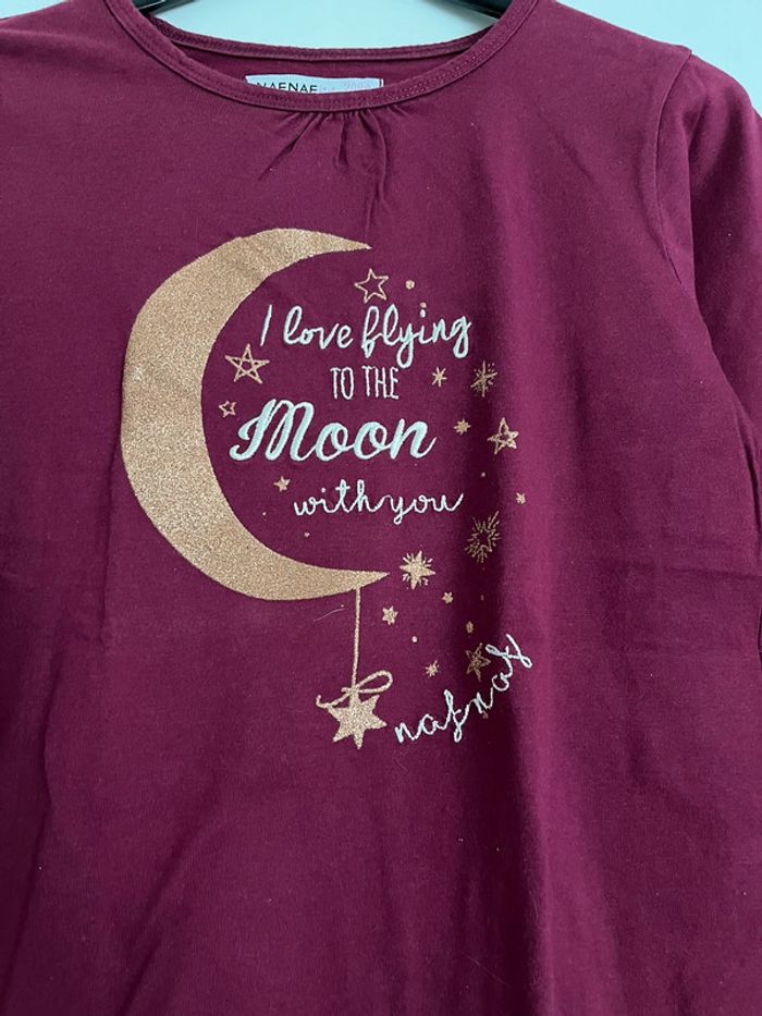 T-shirt fille manches longues 10 ans - photo numéro 2