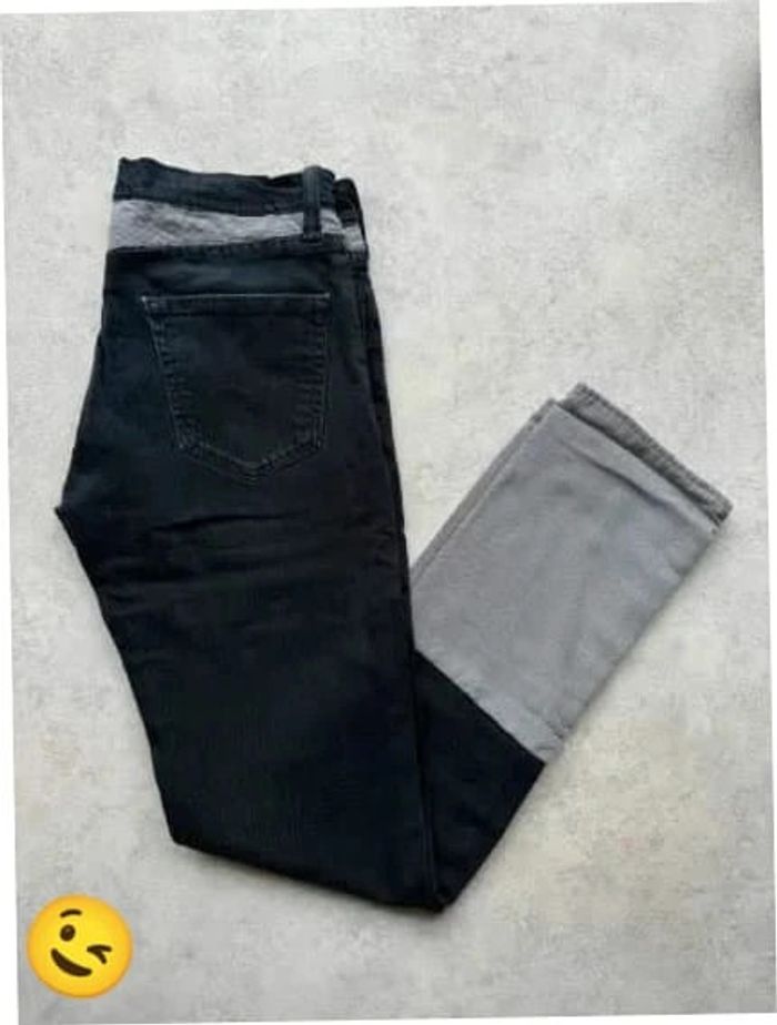 Jeans Levi's W30 FR40 L32 coupe droite noir gris Homme Men pan528b