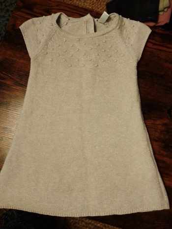 Robe gris paillettes obaibi 23 mois