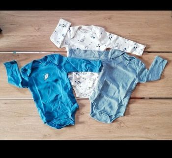 Lot bodies manches longues 6 mois 