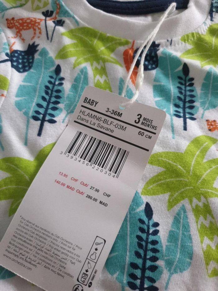 T shirt bebe savane - photo numéro 3