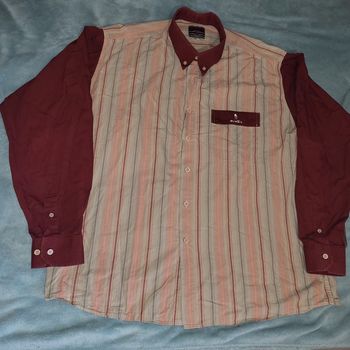 Chemise Manche Longue Vintage Brodé 👔 Oliphil - Taille XL