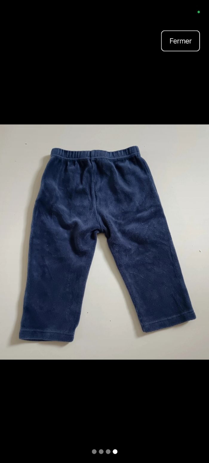 Pantalon pijamas bleu marine 12 mois - photo numéro 4