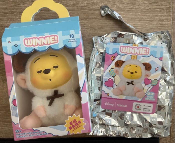 Miniso porte-clé peluche Winnie l’Ourson Sheep - photo numéro 5